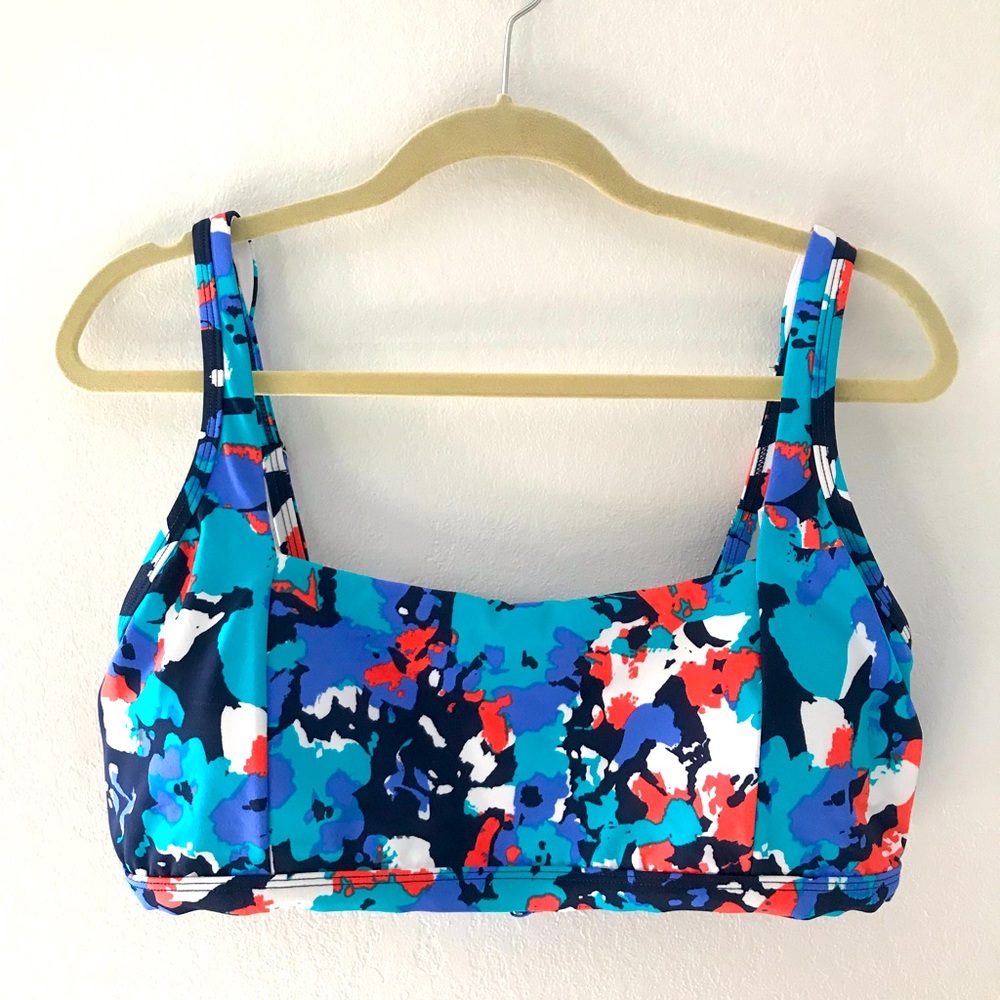 Eco beach square neck bikini top